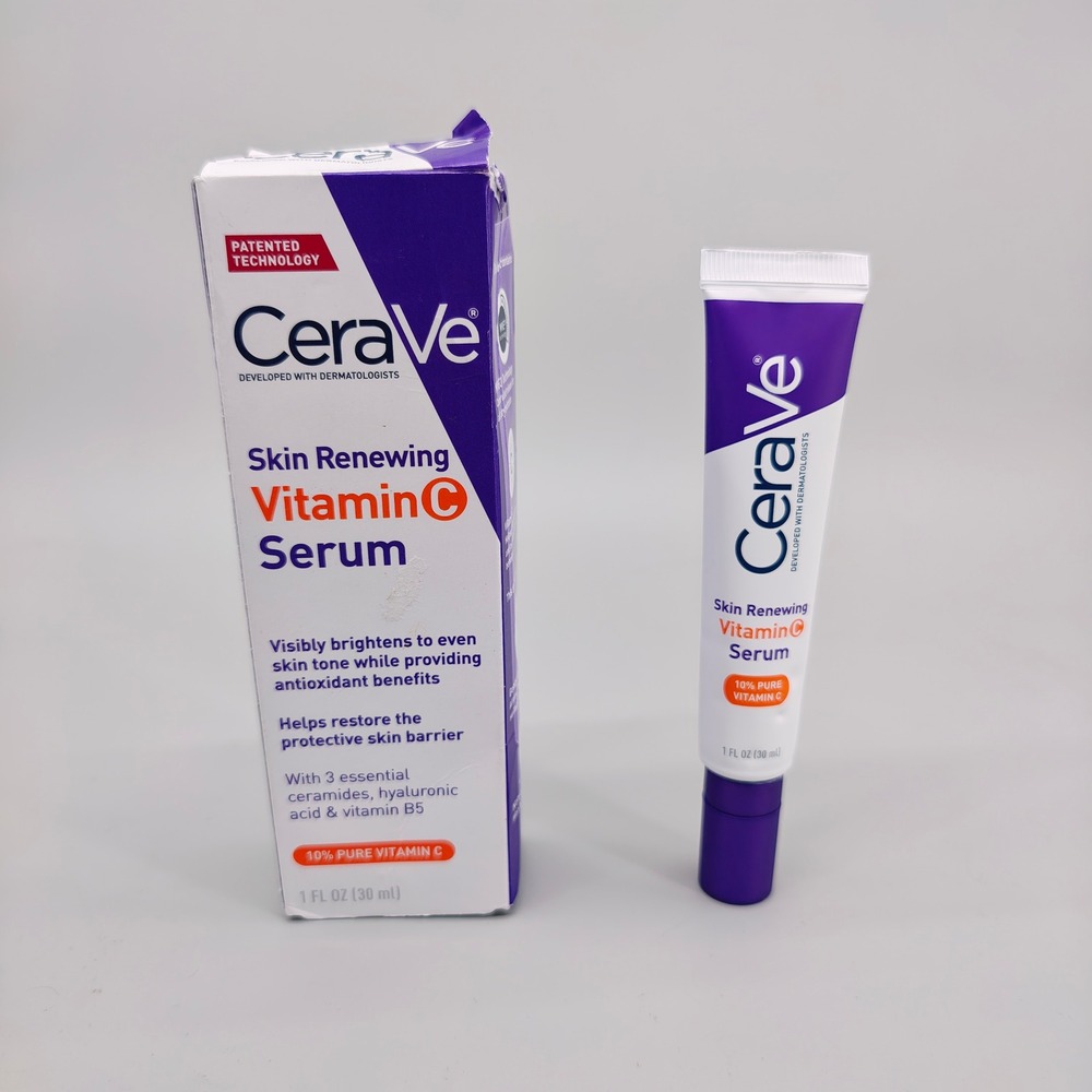 CeraVe Skin Renewing Vitamin C Serum 10% Pure Vitamin C Brightening 1 fl oz